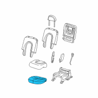 OEM 2003 Ford Explorer Seat Cushion Diagram - 3L2Z-7863840-CA