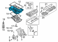OEM 2022 BMW X6 Upper Oil Pan Diagram - 11-13-7-852-270