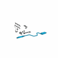 OEM Mercury Muffler & Pipe Diagram - 4F1Z-5230-BA