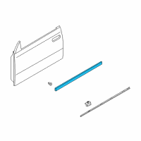 OEM 2004 Infiniti M45 Moulding-Front Door, LH Diagram - 80871-CR001