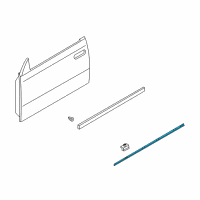 OEM 2004 Infiniti M45 Moulding-Front Door, LH Diagram - 80877-AG000