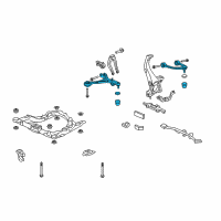 OEM 2008 Acura RL Arm, Left Front (Upper) Diagram - 51460-SJA-013