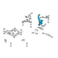 OEM 2006 Acura RL Knuckle, Left Front Diagram - 51215-SJA-010