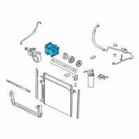 OEM 2006 Ford Ranger Compressor Diagram - HU2Z-19703-T