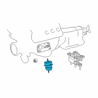 OEM 2019 Lexus LC500 INSULATOR, Engine Mounting Diagram - 12361-38290