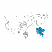 OEM 2021 Lexus LC500 INSULATOR, Engine Mo Diagram - 12371-38170