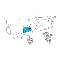 OEM 2018 Lexus LC500 Bracket, Engine Mount Diagram - 12311-38050