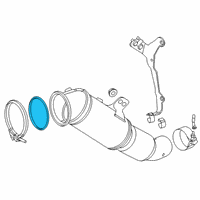 OEM 2021 Toyota GR Supra Catalytic Converter Gasket Diagram - 17279-WAA02