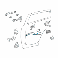 OEM 2019 Toyota RAV4 Lock Cable Diagram - 69730-0R060