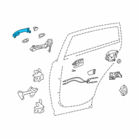 OEM Toyota RAV4 Prime Handle, Outside Diagram - 69211-42080-A0