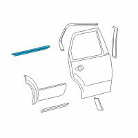 OEM Ford Taurus X Belt Weatherstrip Diagram - 6F9Z-7425596-AA