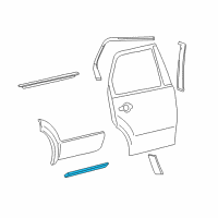 OEM Ford Freestyle Lower Molding Diagram - 6F9Z-7425557-DAPTM