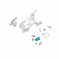 OEM 2010 Infiniti FX50 Actuator Assy-Fuel Lid Opener Diagram - 78850-AM80E