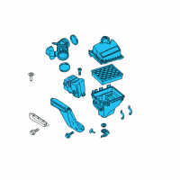 OEM Ford Air Cleaner Assembly Diagram - F2GZ-9600-C