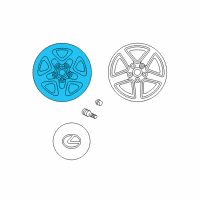 OEM Lexus RX300 Wheel, Disc Diagram - 42611-48040