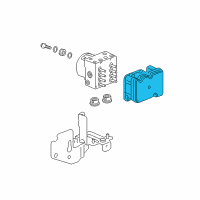 OEM 2005 Chevrolet Cobalt Electronic Brake Control Module Assembly Diagram - 15867087