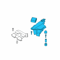 OEM 2011 BMW M3 Intake Silencer Diagram - 13-71-7-838-566