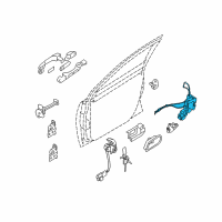 OEM 2006 Hyundai Accent Latch & ACTUATOR Assembly-Front Door O Diagram - 81310-1E040