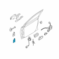 OEM 2010 Hyundai Accent Hinge Assembly-Door Lower, LH Diagram - 79315-1E000