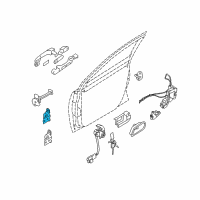 OEM 2009 Kia Rio5 Hinge Assembly-Door Upper LH Diagram - 793101G000