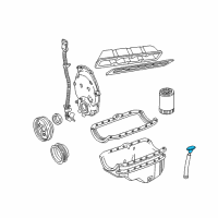 OEM 1997 Chevrolet Express 1500 Dipstick Diagram - 12558171