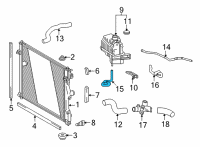 OEM Toyota Mirai Reservoir Hose Diagram - 16566-77010