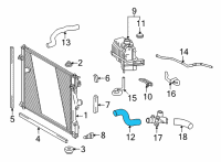 OEM Toyota Mirai Radiator Hose Diagram - 16571-77060