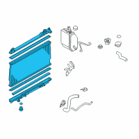 OEM Infiniti G35 Radiator Assembly Diagram - 21460-AM900