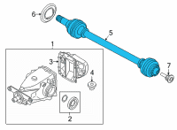 OEM BMW 330i OUTPUT SHAFT, REAR RIGHT Diagram - 33-20-9-452-904