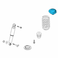 OEM Kia Soul Pad-Rear Spring Upper Diagram - 553312K000