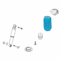 OEM 2011 Kia Forte Koup Rear Coil Springs Diagram - 553301M551DS