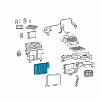 OEM 2019 Chrysler Pacifica EVAPORATOR-Air Conditioning Diagram - 68308982AA