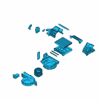 OEM 2010 Hyundai Veracruz Blower Unit Diagram - 97107-3J000