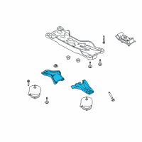 OEM 2010 Ford Mustang Support Bracket Diagram - 7R3Z-6031-A