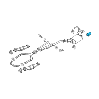 OEM 2003 Infiniti G35 Diffuser Assy-Exhaust Diagram - 20080-5L300