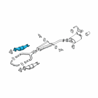 OEM 2003 Infiniti G35 Three Way Catalytic Converter Diagram - 208B2-AM625