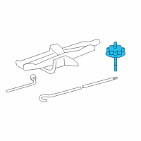 OEM 2022 Toyota Avalon Spare Carrier Diagram - 51931-02110