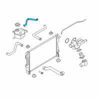 OEM 2009 Mercury Sable Reservoir Hose Diagram - 8G1Z-8C289-B