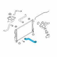 OEM Ford Taurus Inlet Hose Diagram - 7T4Z-8A505-DB