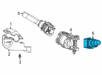 OEM 2022 Acura TLX Switch Assembly, Wiper Diagram - 35256-TGV-M51