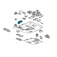 OEM Chevrolet Reading Lamp Assembly Diagram - 23396155