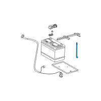 OEM Toyota Sequoia Battery Holder Bolt Diagram - 74451-0C010