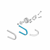 OEM 1996 Acura TL Belt, Acg (5Pk935) Diagram - 31110-PY3-A02