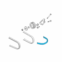 OEM Acura RL Belt, Power Steering Pump Diagram - 56992-P5G-013