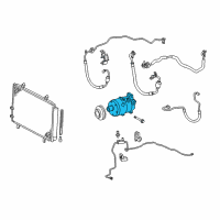 OEM 2010 Toyota Camry Compressor Assembly Diagram - 88320-33200-84