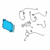 OEM Lexus ES350 CONDENSER Assembly Diagram - 88460-06210