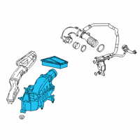 OEM Infiniti QX30 Air Cleaner Diagram - 16500-5DD0A