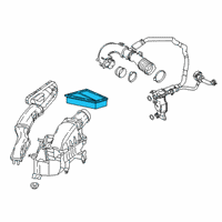 OEM 2018 Infiniti QX30 Air Cleaner Element Diagram - 16546-5DD0A