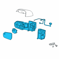 OEM 2019 Chevrolet Volt Mirror Assembly Diagram - 84269462