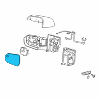 OEM 2016 Chevrolet Volt Mirror Glass Diagram - 84269456